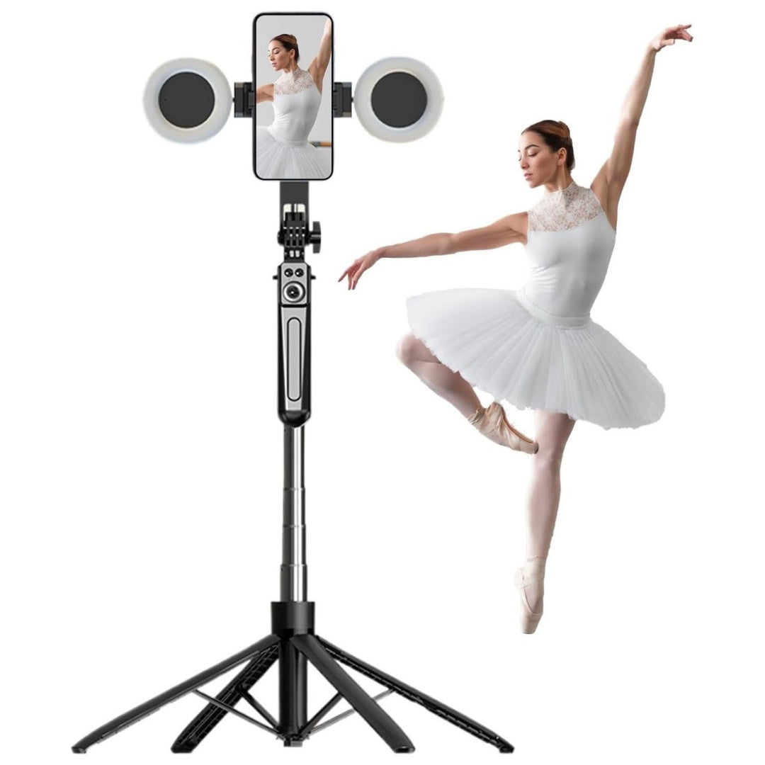 Cell Phone Tripod Selfie Stick 71 Inch Long Selfie Stick For Vlogging  Record