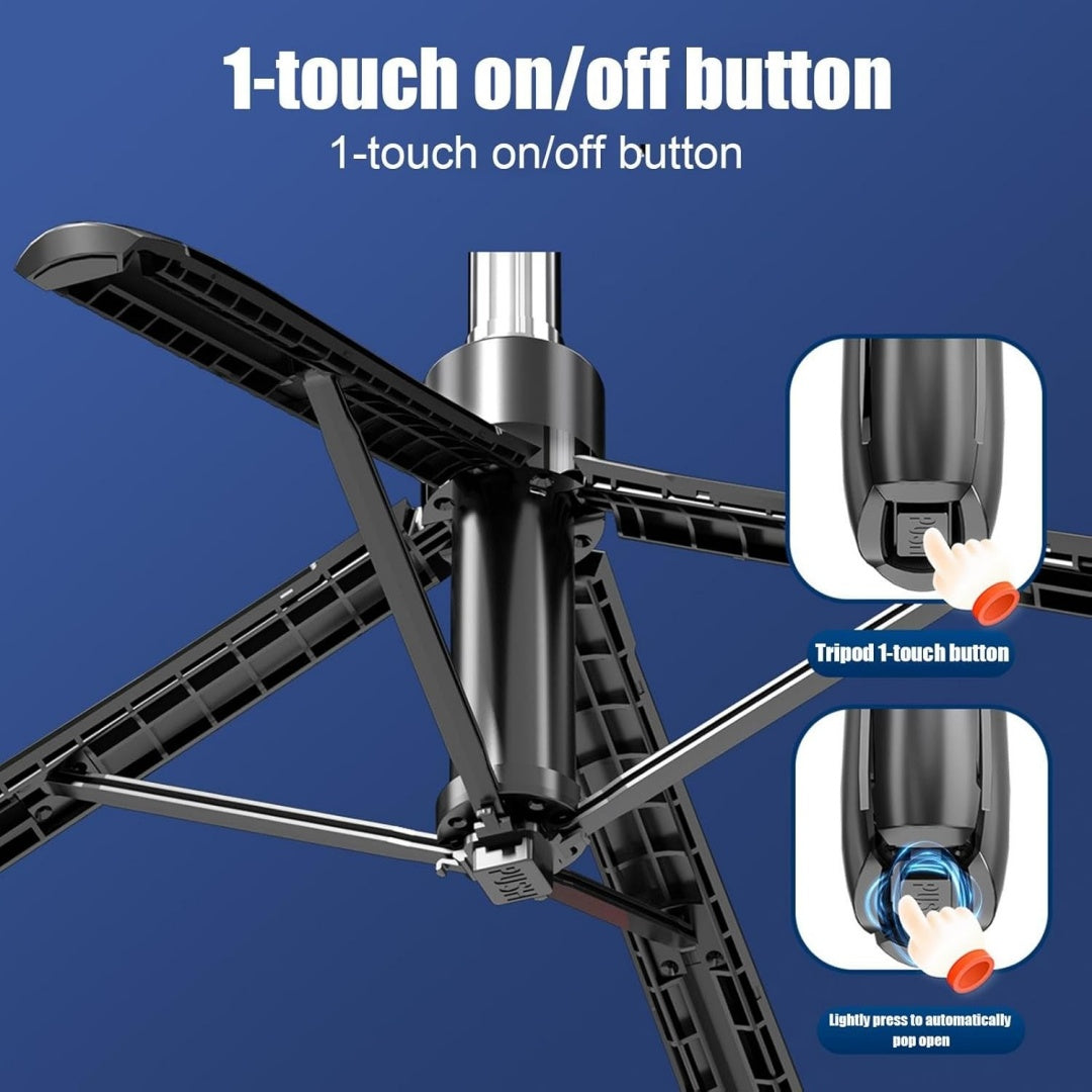 Cell Phone Tripod Selfie Stick 71 Inch Long Selfie Stick For Vlogging  Record
