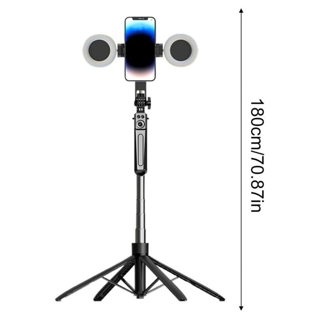 Cell Phone Tripod Selfie Stick 71 Inch Long Selfie Stick For Vlogging  Record